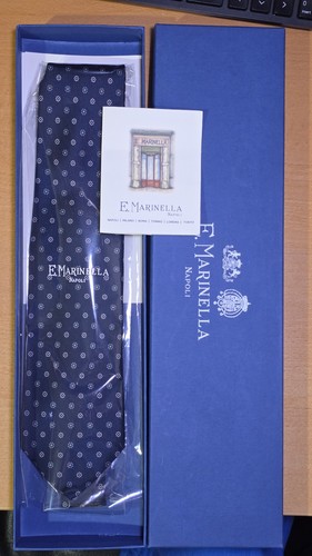 Cravatta marinella blu - e.,