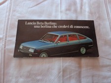LANCIA BETA BERLINA DEPLIANT PROSPEKT BROCHURE VINTAGE