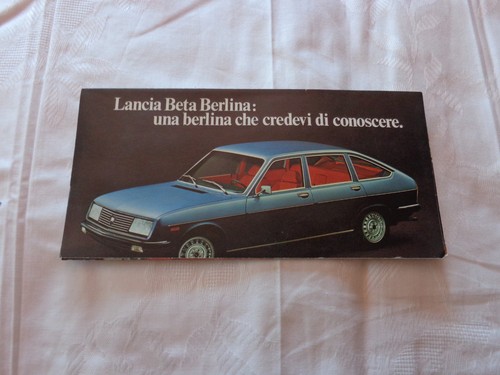 Lancia beta berlina depliant - lancia,