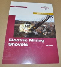 Bucyrus Pala Elettrica da Miniera Escavatore Specifiche Brochure Prospekt