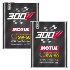 Motul 300V Competition 5W50 Olio Motore 100% Sintetico Racing 4 Litri Ester Core