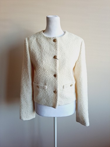 New zara women white tweed - new, women's