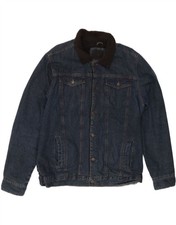 Giacca sherpa uomo denim
