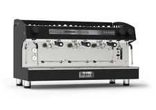 FIAMMA CARAVEL 3 GRUPPI NUOVA MACCHINA CAFFE' ESPRESSO VOLUMETRICA NERA...