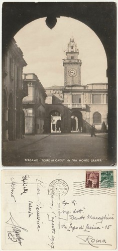 Bergamo torre caduti - torre, da