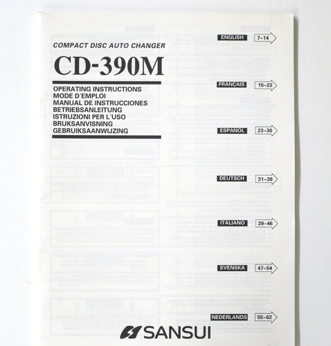 Originale sansui 390m - originale, cd-390m