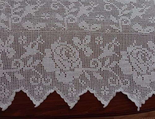 Copriletto vintage filetto - copriletto,