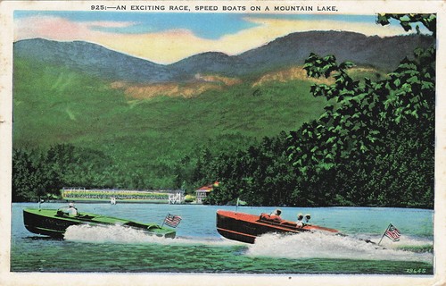 1943 speed boat race mountain - boat,