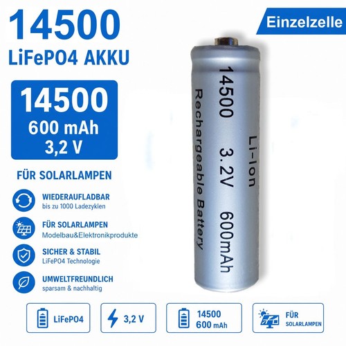 Batteria ifr 14500 600 - ifr, mah