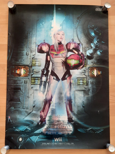 Metroid prime trilogy poster - metroid,
