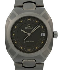 Omega 32mm Raro Orologio Svizzero Seamaster Polaris Titanio Palladio! Rif: 196.0291!