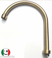 CANNA A PONTE PER RUBINETTO MONOFORO - BRONZATO - BRONZO