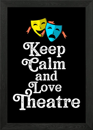 Mantieni calma ama teatro - e,