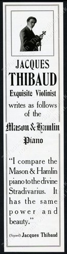 1919 jacques thibaud - 1919, e