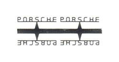 Scritta porsche - porsche, in