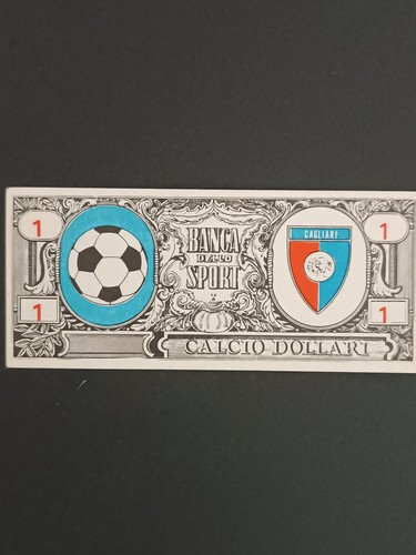 Figurina calcio dollari banca - figurina,