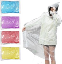 SET 4 PONCHO ANTIPIOGGIA IMPERMEABILE USA E GETTA ULTRALEGGERO MANTELLA TREKKING