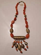 Collana Corniola Naturale (Stile Etnico)