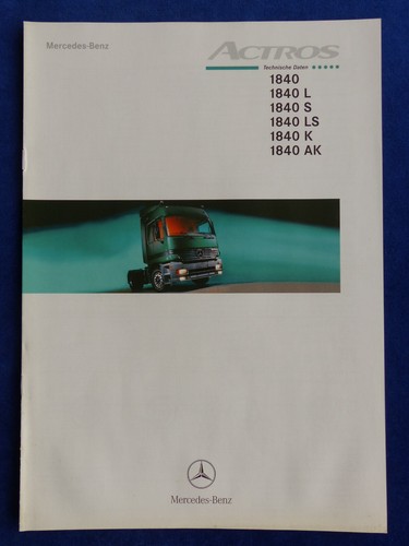 Mercedes benz actros 1840 - mercedes-benz, dati