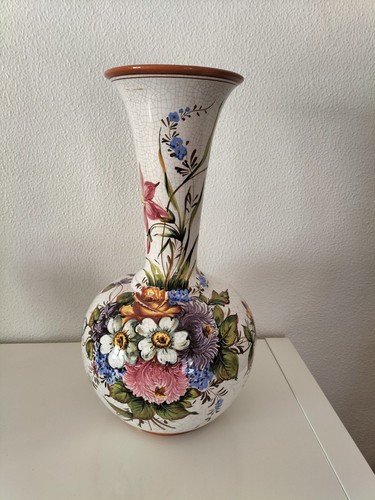 Vaso ceramica decorato mano - ceramica,