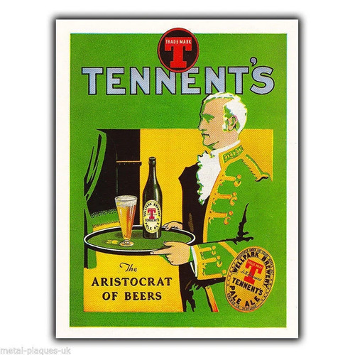 Tennent beer targa parete - tennent's,