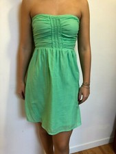 Vestito senza spalline con tasche verde menta, taglia XS Zara