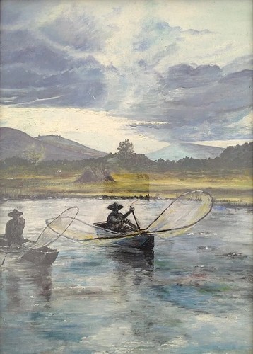Quadro olio tavola con - quadro,