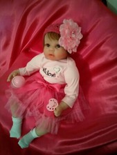 REBORN NUEVO A ESTRENAR. VINILO SILICONA Y CUERPO BLANDO. 55CM. REGALO ROPA.