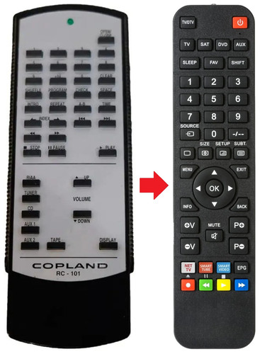 Telecomando adatto per copland - telecomando,