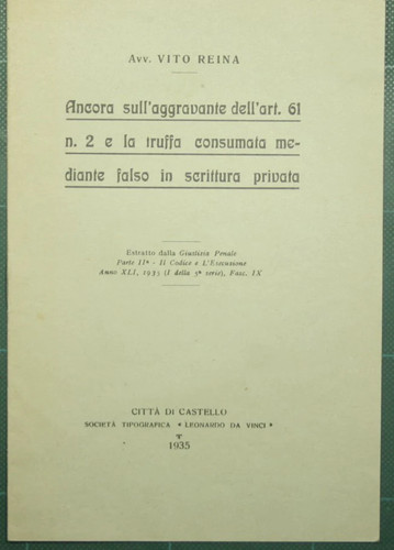 Ancora sull aggravante - ancora, sull'aggravante