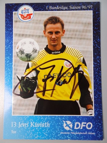 Autografo jens kunath hansa - autografo,
