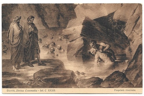 Antica cartolina illustrata - antica,