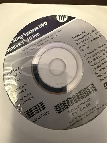 Windows pro disk - hp,