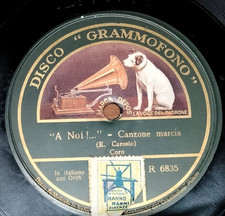 78 giri-10"ANTONIO NICHINI"FIAMME NERE - A NOI " DISCO GRAMMOFONO R 6835 VG+