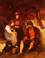 Oil painting Franz Von