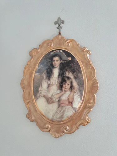 Quadretto ovale vintage - ,