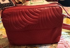 Borsa vintage anni 70 Pelle rossa Tracolla MARIO VALENTINO