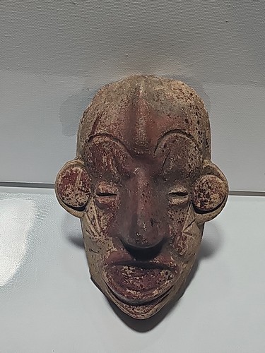 Maschera tribale terracotta - maschera,