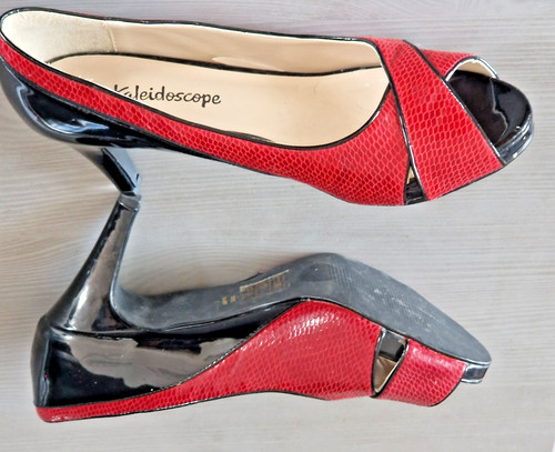 Scarpe rosse nere - , punta