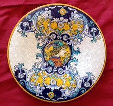 DERUTA piatto da parete 31cm dipinto a mano firmato come nuovo