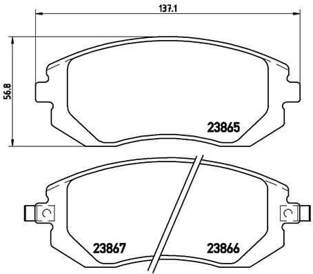 Brembo 013x kit - p, pastiglie