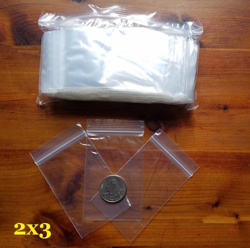 1000 sacchetti zip - 2", 3"
