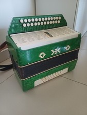 SOVIET ACCORDION "NARAČ" GARMON ARMONIKA VINTAGE BUTTON ГАРМОНЬ GOOD