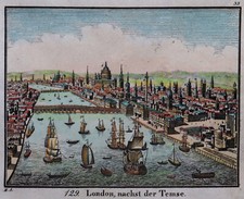 Londra - London,Nachst Der Temse - Nuovo Galleria Fotografica - Litografia Di