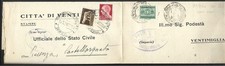 1944 5C+20C SU BUSTA DA