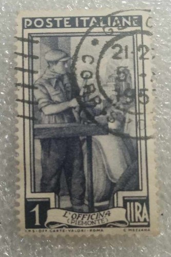 Francobollo del lavoro - del,
