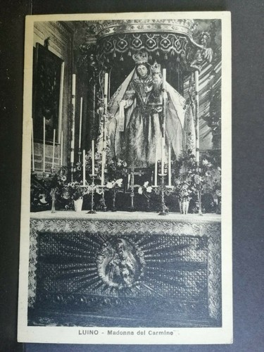 Cartolina luino madonna del - madonna,