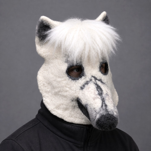 Maschera orso polare - , fatta