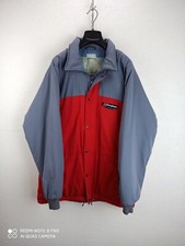 BERGHAUS 80s Vintage Mountain Windbreaker, Red and Gray Color Block, Men Size L 