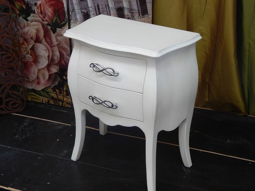 Comodino legno bombato - in,